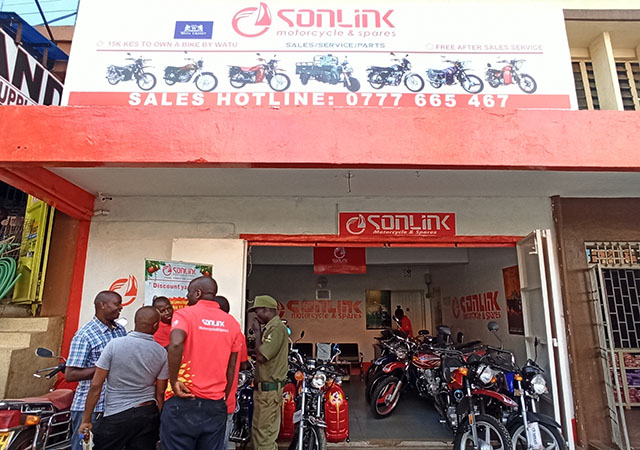 nueva tienda de motocicletas sonlink en Nairobi 4