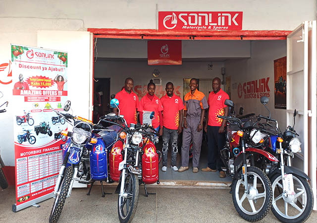 nueva tienda de motocicletas sonlink en Nairobi 1